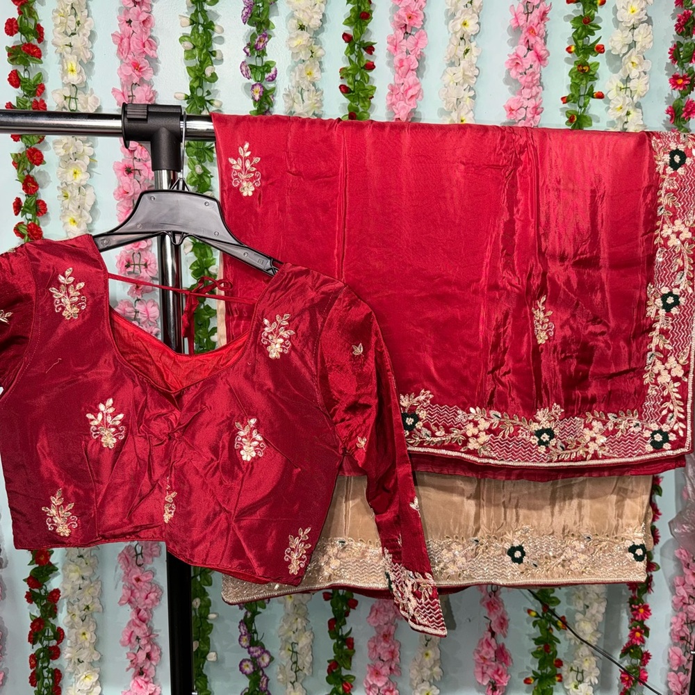 Opera silk wine & gold color
